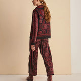 Casaco Bruna Rosa em Tricot Jacquard | CECILIA PRADO