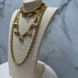 Colar em Corrente Dourada Longo