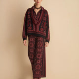 Casaco Bruna Rosa em Tricot Jacquard | CECILIA PRADO