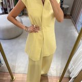 Calça Pantalonne Jhonny em Amarelo | Semicouture