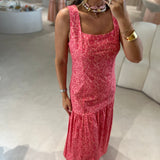 Vestido Bilbao em rosa