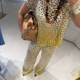 Conjunto Calça e Blusa com Print às Bolinhas | Ottod'ame