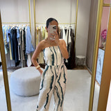 Macacão Bella em Linho Estampado | LIVIANA CONTI