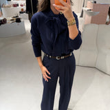 Calça Palazzo Azul Marinho | Liu Jo