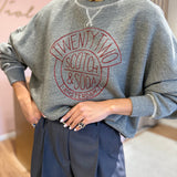 Sweatshirt Cinza Oversized Estampada | Scotch & Soda