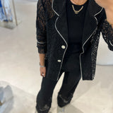 Set em renda preto com transparências