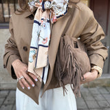 Trench Coat Curto em Camel | LIU JO