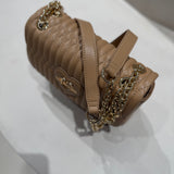 Mala de Ombro Small Bubbly em Camel | Love Moschino