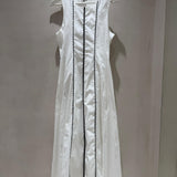 Vestido Midi Branco Minimal Chic | Violeta Store