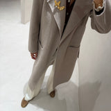 Casaco em Fazenda de Lã com Cinto Bege | Liu Jo