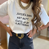 T-Shirt Ecru Estampada | Scotch & Soda