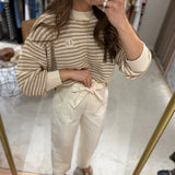 Calça palazzo TWINSET em sarja com cinto