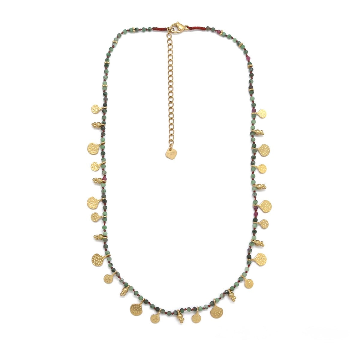 Conjunto Colares Verdes e Rosa