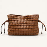 Mala Pequena camel com folhos franzidos | LIUJO
