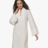 Vestido midi em mistura de algodão orgânico