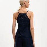 Top Azul em Linho com Bordados | Twinset
