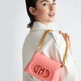 Mala Liu Jo Lapuffy mini em coral