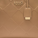 Mala de mão tote bag LIU JO em camel com pendente