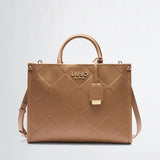 Mala de mão tote bag LIU JO em camel com pendente