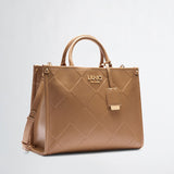 Mala de mão tote bag LIU JO em camel com pendente