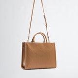 Mala de mão tote bag LIU JO em camel com pendente