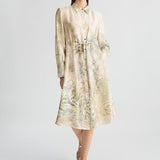 Vestido camiseiro curto Liu Jo com estampado tropical