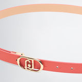 Cinto Liu Jo reversível vermelho e camel