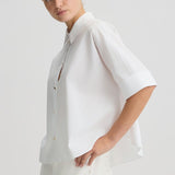 Camisa branca Liu Jo em popelina