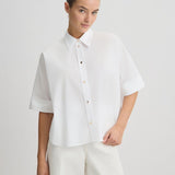 Camisa branca Liu Jo em popelina