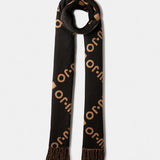 Xaile Jacquard com Franjas Preto | Liu jo