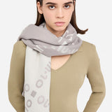 Xaile Jacquard com Franjas Cinza | Liu jo