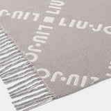 Xaile Jacquard com Franjas Cinza | Liu jo