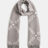 Xaile Jacquard com Franjas Cinza | Liu jo