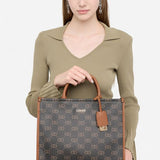 Mala de Mão Tote Bag Logotipada Camel | Liu Jo