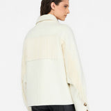 Casaco Liu Jo Pea Coat de Lã com Franjas | Liu Jo
