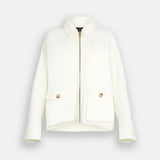 Casaco Liu Jo Pea Coat de Lã com Franjas | Liu Jo