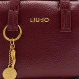 Mala de Mão Bordeaux com Charm Metálico | Liu jo