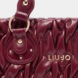 Mala Small Quilted Bag Bordeaux | Liu Jo
