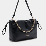 Mala de Ombro em preto com fecho de cordão medium | Liu Jo