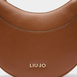 Mala de Ombro com Charm em Camel | Liu jo