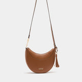 Mala de Ombro com Charm em Camel | Liu jo