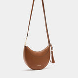 Mala de Ombro com Charm em Camel | Liu jo