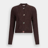 Cardigan em Malha de Lã Castanho | Liu Jo