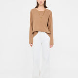 Camisola de Lã com Caxemira Camel | Liu Jo