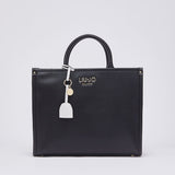 Tote Bag com Charm em Preto | LIU JO