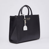 Tote Bag com Charm em Preto | LIU JO