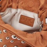 Mala de Ombro Small Riccy em Camurça Camel  | LIU JO