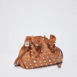 Mala de Ombro Small Riccy em Camurça Camel  | LIU JO