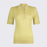 Polo de Malha Feminina Limão com botões | LIU JO
