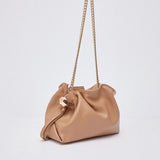 Mala de Ombro Small Riccy em Camel | LIU JO